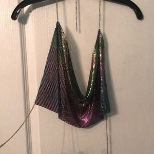 NEW multicolored chain top